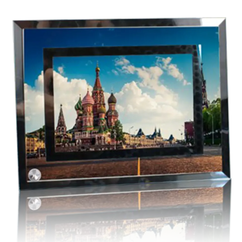 Reflective-Border Landscape Sublimation Glass Frame – BL-04
