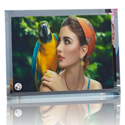 Landscape Bevelled Sublimation Glass Photo Frame – BL-05