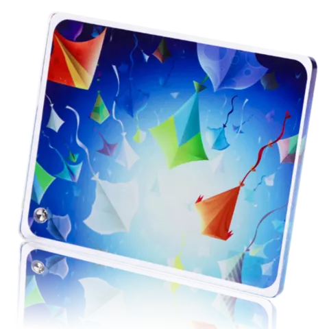 Rounded-Corner Square Sublimation Glass Frame – BL-06