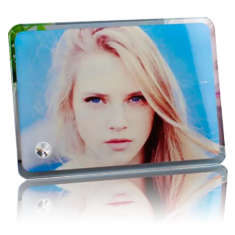 Rounded-Corner Landscape Sublimation Glass Frame – BL-07