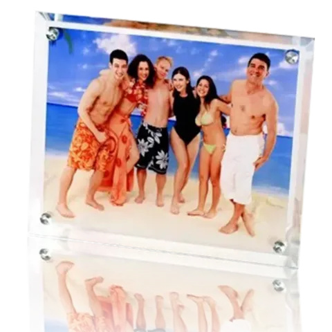 Near-Square Four-Stud Sublimation Glass Frame – BL-09