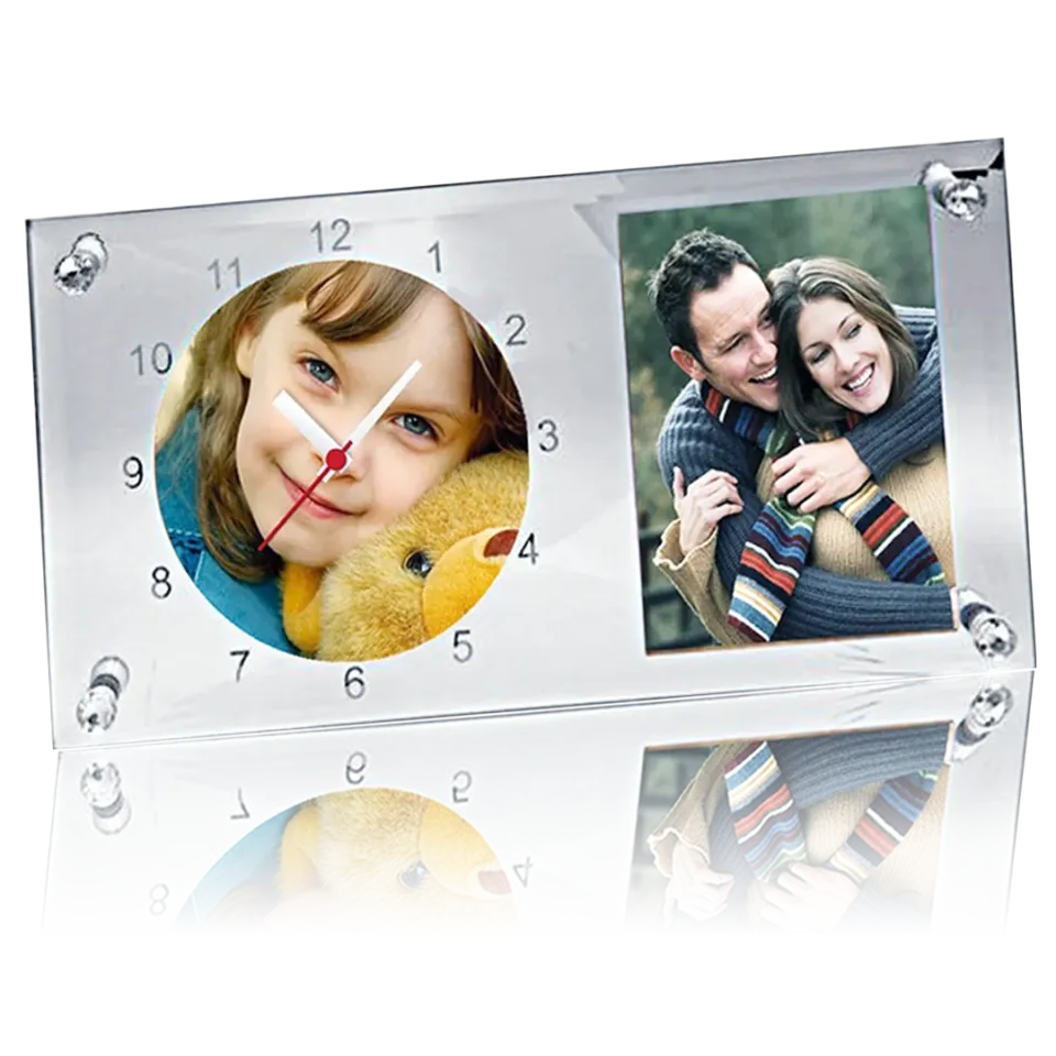 Sublimation Glass Clock and Photo Frame – BL-11