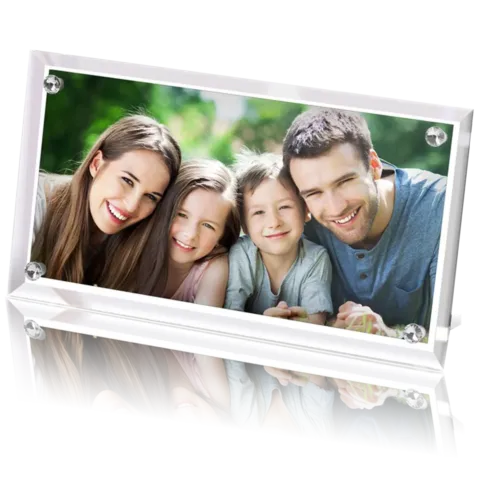 Sublimation Glass Photo Frame on Glass Base – BL-12