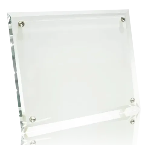Bevelled Four-Stud Sublimation Glass Plaque – BL-13