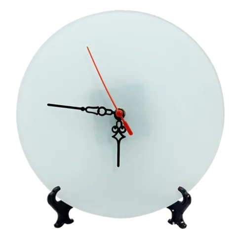 Round Frosted Sublimation Glass Clock – BL-27