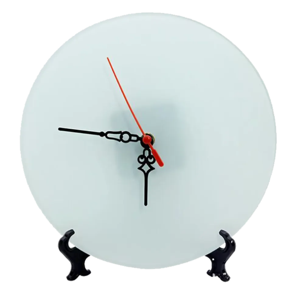 Round Frosted Sublimation Glass Clock – BL-27