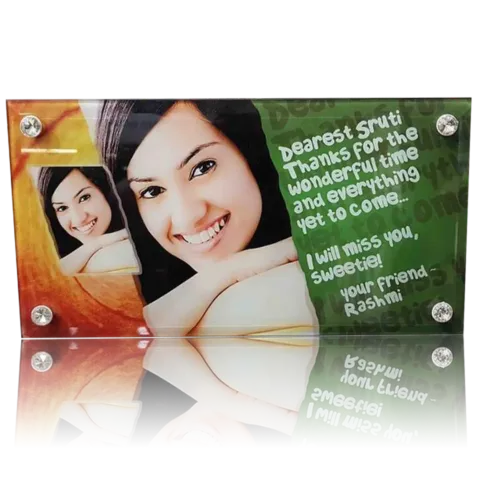 Four-Stud Landscape Sublimation Glass Photo Frame – BL-29