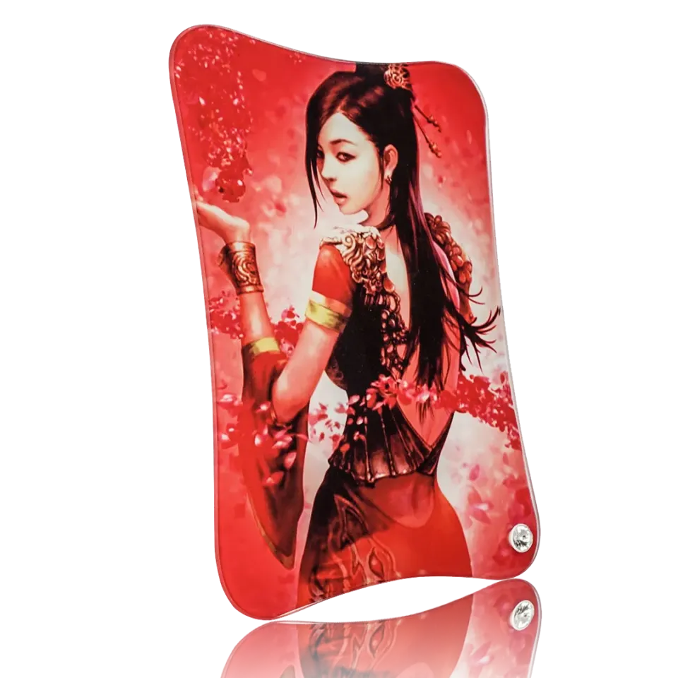 Wavy-Edge Portrait Sublimation Glass Frame – BL-38