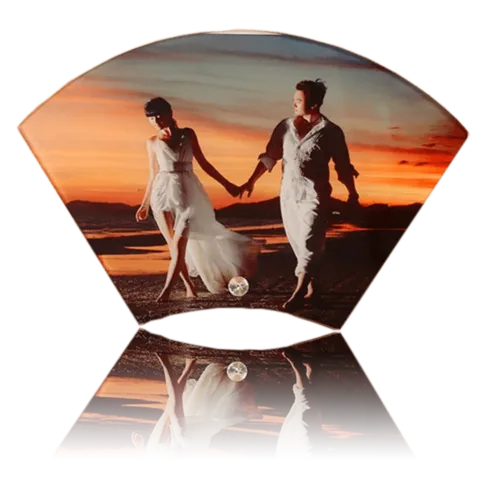 Fan-Shaped Sublimation Glass Photo Frame – BL-41