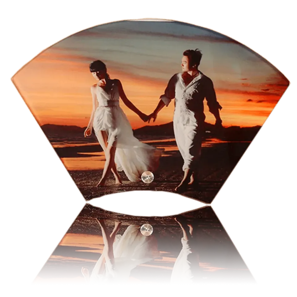 Fan-Shaped Sublimation Glass Photo Frame – BL-41