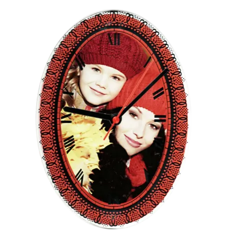 Oval Sublimation Glass Clock – BL-43