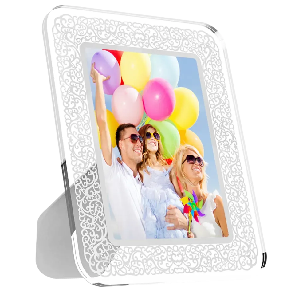 Filigree Border Sublimation Glass Photo Frame – BL-52