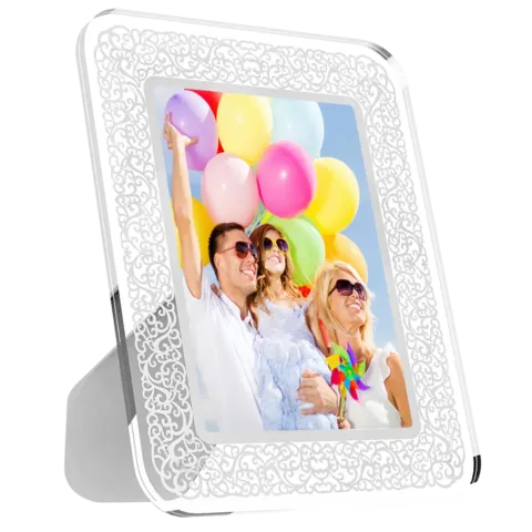 Filigree Border Sublimation Glass Photo Frame – BL-52B