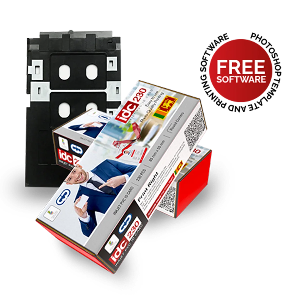 PVC ID cards and card tray
