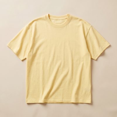 220 GSM Premium Cotton T-Shirt - Light Yellow