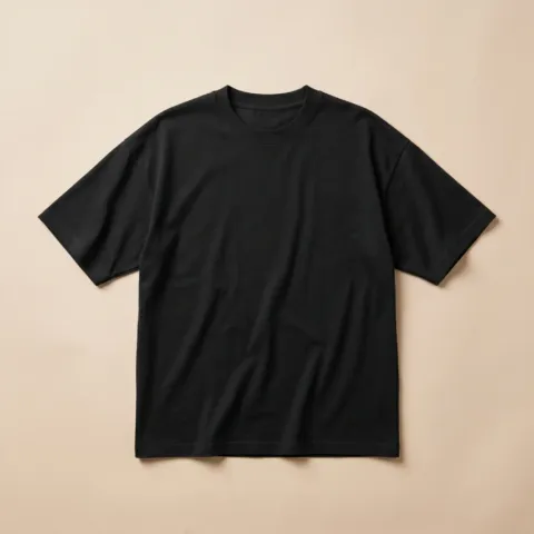 220 GSM Premium Cotton T-Shirt – Black