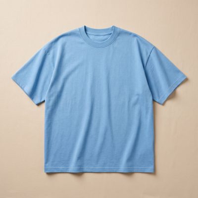 220 GSM Premium Cotton T-Shirt - Light Blue
