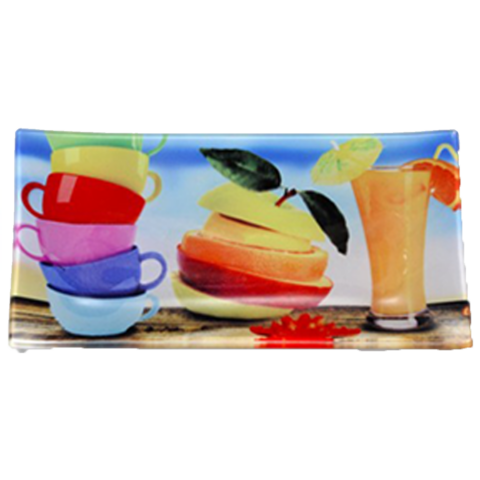 Long Rectangular Sublimation Glass Tray – GHP-04