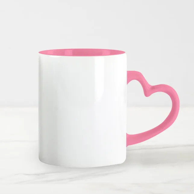 Inner Color Heart Handle Mug — view 2