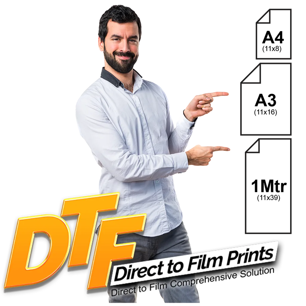 Custom printed t-shirt from a DTF transfer
