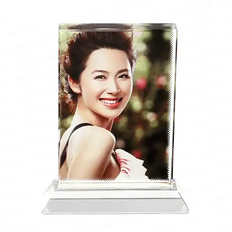 Portrait Rectangle Sublimation Crystal with Base – BSJ-08A