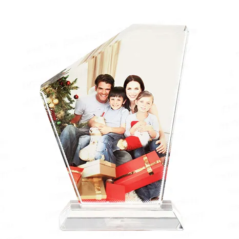 Cut-Corner Sublimation Photo Crystal with Base – BSJ-11