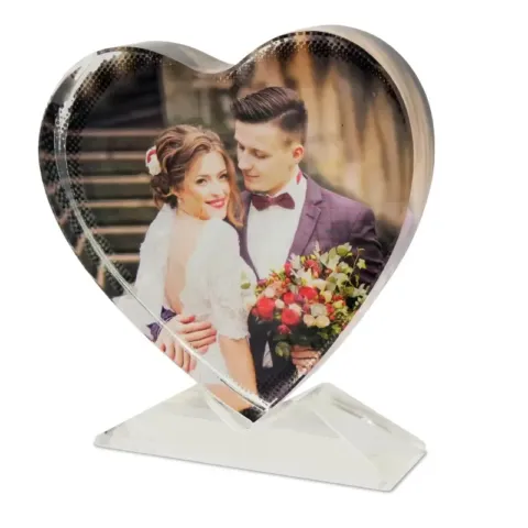 Heart Sublimation Photo Crystal with Base – BXP-13