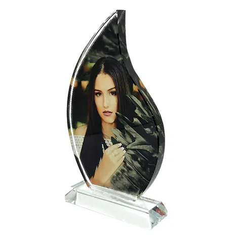 Flame Sublimation Photo Crystal with Base – BXP-29