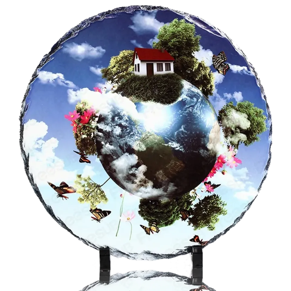 Round Rough-Edge Sublimation Photo Rock – SH-36