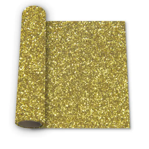 Glitter Heat Transfer Vinyl - Gold