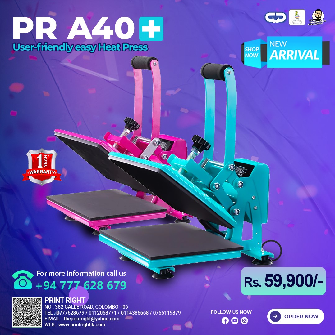 PR A40+ HEAT PRESS MACHINE