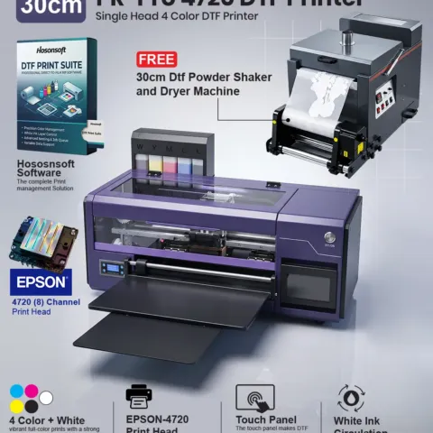 PR-Pro 4720 - 30cm DTF Printer – Single Head 4 Color with Powder Shaker Unit