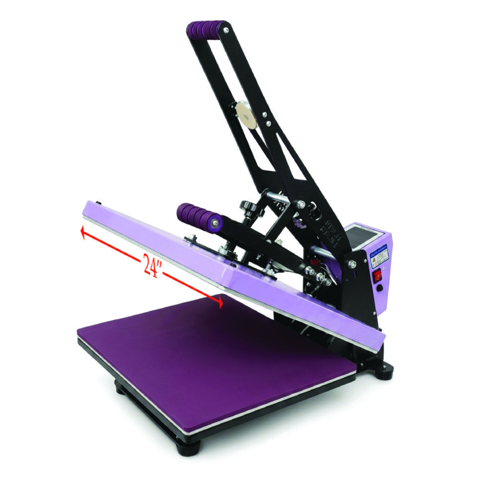 Heat Press Machine Flatbed PR-39L 16"X24" (A2 SIZE) Industrial Auto Open - FOR HTV | DTF | SUBLIMATION